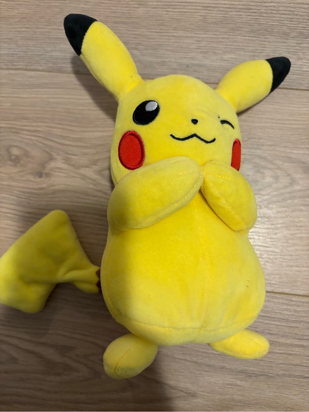 Pokemon Yellow Pikachu Plush with Red Cheeks
